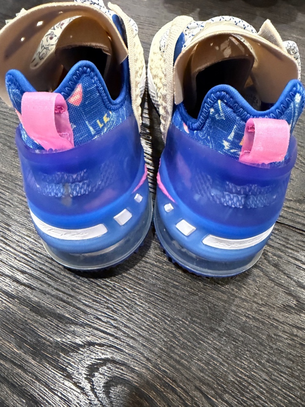 NIKE LEBRON 18 XVIII "LOS ANGELES BY DAY" LIGHT CREAM-PINK SZ 11.5 - Picture 9 of 14